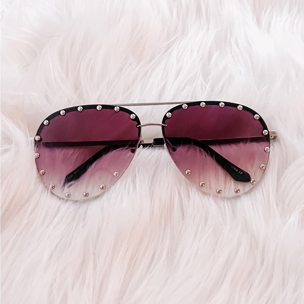 Rhinestone Oversized ombré Sunglasses